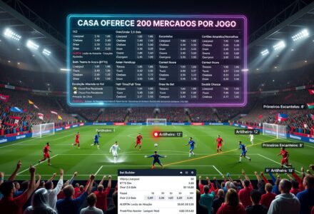 Casa oferece 200 mercados por jogo