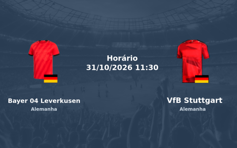 Bayer 04 Leverkusen VfB Stuttgart BayArena Alemanha Bundesliga 31 outubro 2026
