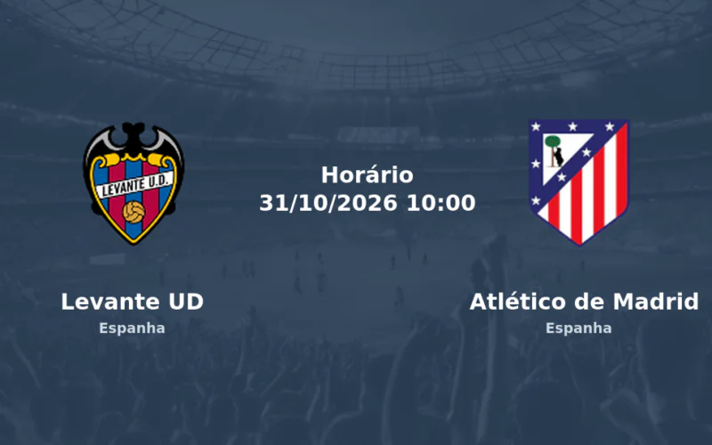 Levante UD Atlético de Madrid Ciudad de Valencia La Liga 31 outubro 2026