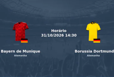 Bayern de Munique Borussia Dortmund Allianz Arena Alemanha Bundesliga 31 outubro 2026